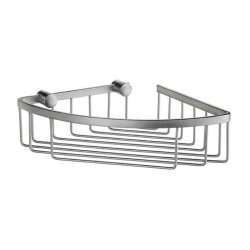 Smedbo Sideline 195 x 195mm Design Brushed Corner Soap Basket