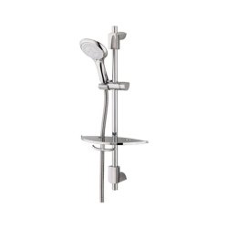 Bristan Evo Shower Kit with Triple Function Rub-Clean Handset and Shelf