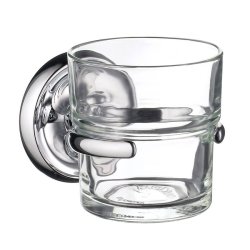 Smedbo Villa Polished Chrome Holder with Tumbler