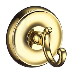 Smedbo Villa Polished Brass Towel Hook