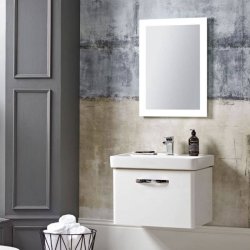 Tavistock Compass 500mm Gloss White Wall Mounted Unit & Basin