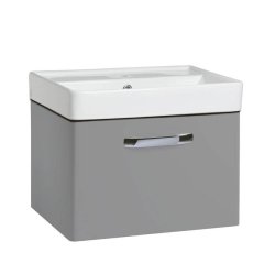 Tavistock Compass 500mm Gloss Light Grey Wall Mounted Unit & Basin