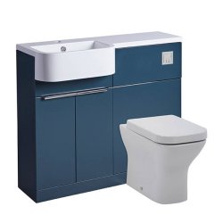 Tavistock Match 1000mm Oxford Blue Left Handed Unit & Basin