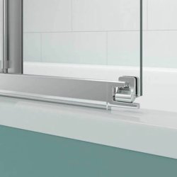 Merlyn SecureSeal 800 x 1500mm Single Panel Bath Screen