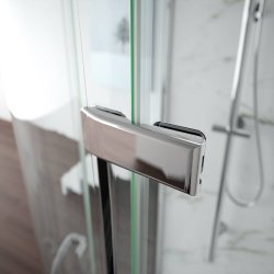 Merlyn 8 Series 1700mm Frameless Hinge & Inline Shower Door