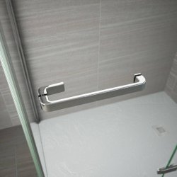 Merlyn 8 Series 1700mm Frameless Hinge & Inline Shower Door