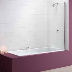 Merlyn Single Square Bath Screen 800 x 1500mm