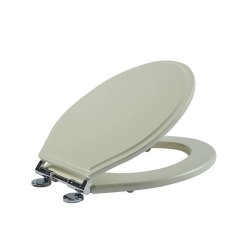 Tavistock Vitoria Soft Close Linen White Wooden Toilet Seat