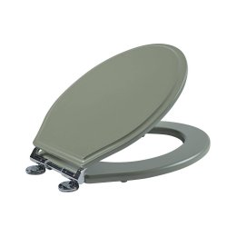 Tavistock Vitoria Soft Close Pebble Grey Wooden Toilet Seat