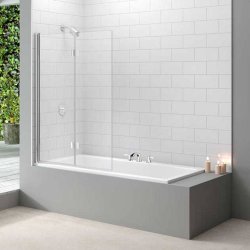 Merlyn 2 Panel Folding Bath Screen 1100 x 1500mm