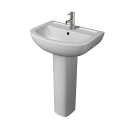 Kartell Studio 550mm 1 Tap Hole Basin & Pedestal