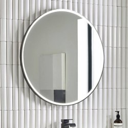 Roper Rhodes Frame 600mm Circular Grey LED Illuminated Mirror