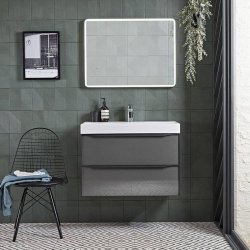 Roper Rhodes Frame 600 x 800mm Grey LED Illuminated Mirror