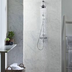 Roper Rhodes Henley Dual Function Exposed Shower System with Fixed Head & Shower Kit