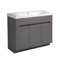 Roper Rhodes Diverge 1000mm Charcoal Elm Freestanding Unit