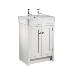 Roper Rhodes Hampton 575mm Chalk White Freestanding Vanity Unit & Basin