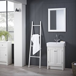 Roper Rhodes Hampton 700mm Chalk White Freestanding Vanity Unit & Basin-1