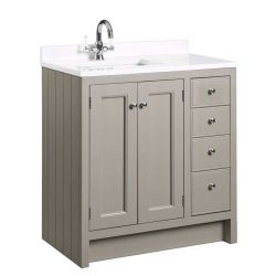 Roper Rhodes Hampton 800mm Mocha Vanity Unit with Underslung Basin