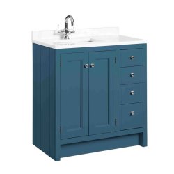 Roper Rhodes Hampton 800mm Derwent Blue Vanity Unit with Underslung Basin