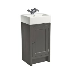 Roper Rhodes Hampton 400mm Pewter Cloakroom Vanity Unit & Basin