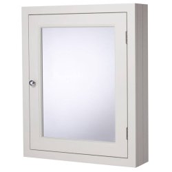 Roper Rhodes Hampton Chalk White 565mm Mirrored Cabinet