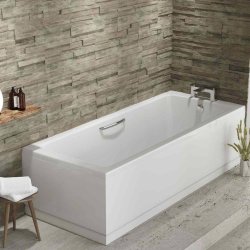 Beaufort Rockall SE 1800 x 800mm Reinforced Twin Grip Bath