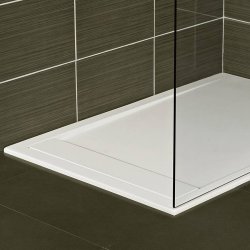 Roman Infinity 1400 x 900mm Gloss White Rectangular Shower Tray