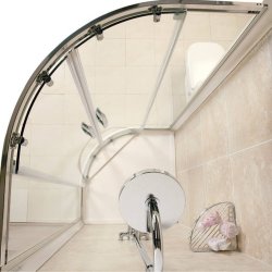 Roman Infinity 900 x 900mm Gloss White Quadrant Shower Tray