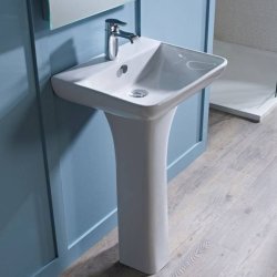 Tavistock Structure 550mm Slim Basin & Pedestal