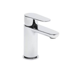 Tavistock Zero Chrome Basin Mixer with Click Waste