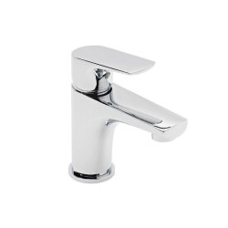 Tavistock Strike Chrome Mini Basin Mixer with Click Waste