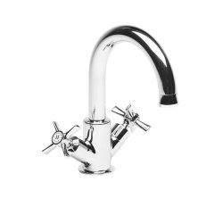 Tavistock Cheltenham Chrome Basin Mixer with Click Waste