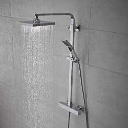 Tavistock Zone Dual Function Bar Valve with Shower Head & Handset