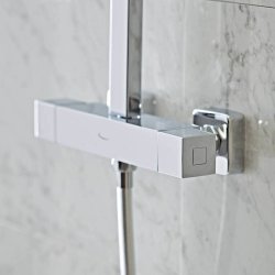 Tavistock Index Cool Touch Thermostatic Dual Function Bar Valve with Shower Head & Handset