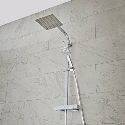 Tavistock Index Cool Touch Thermostatic Dual Function Bar Valve with Shower Head & Handset