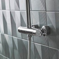 Tavistock Quantum Cool Touch Thermostatic Dual Function Bar Valve with Shower Head & Handset