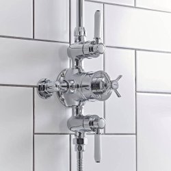 Tavistock Cheltenham Exposed Dual Function Shower Valve with Shower Head & Handset