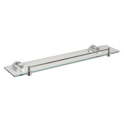 Miller Bond 500mm Glass Shelf with Chrome Guard Rail