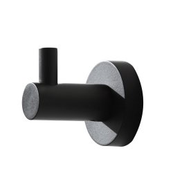 Miller Bond Matt Black Single Robe Hook