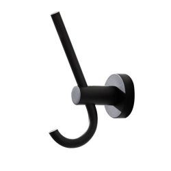 Miller Bond Matt Black Double Robe Hook