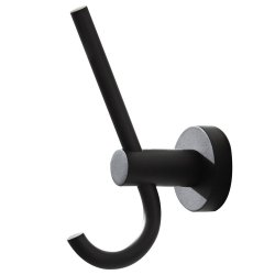 Miller Bond Matt Black Double Robe Hook