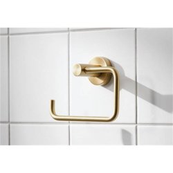 Miller Bond Brushed Brass Toilet Roll Holder