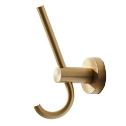 Miller Bond Brushed Brass Double Robe Hook