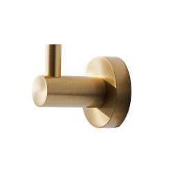 Miller Bond Brushed Brass Single Robe Hook