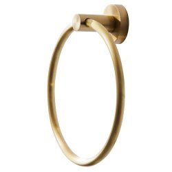 Miller Bond Brushed Brass Towel Ring