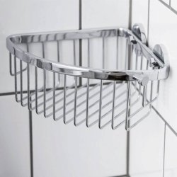 Miller Classic Chrome Corner Soap Basket