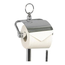 Miller Classic Freestanding Toilet Roll Holder & Brush Set with Optional Lid