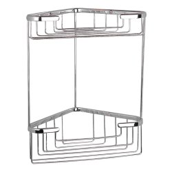 Miller Classic Chrome 2 Tier Large Corner Basket