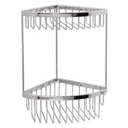 Miller Classic Chrome 2 Tier Corner Basket - 855C