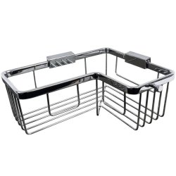 Miller Classic Chrome Angled Corner Basket